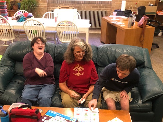 Clients play a matching game